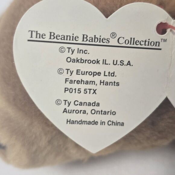 Beanie Babies Cubbie the Bear with Original Tags 1993 PVC #4010 - Picture 11 of 15